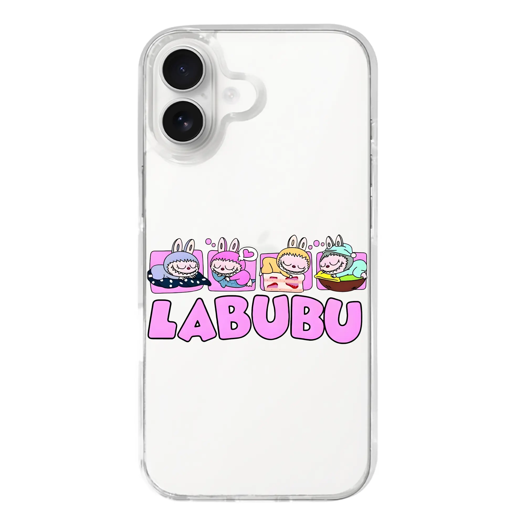 ラブブ グッズ モココ - iPhone 17シリーズ 透明スマホケース – 薄型・耐衝撃・精密フィット保護カバー